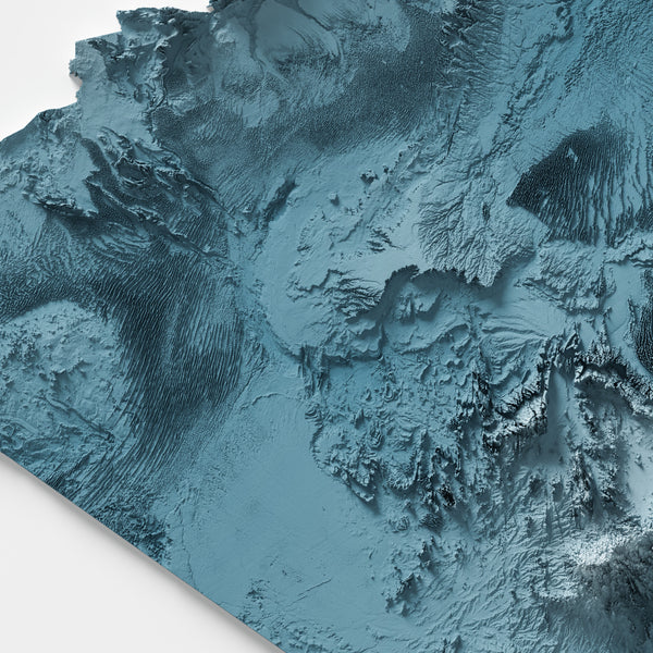 Algeria Shaded Relief Map