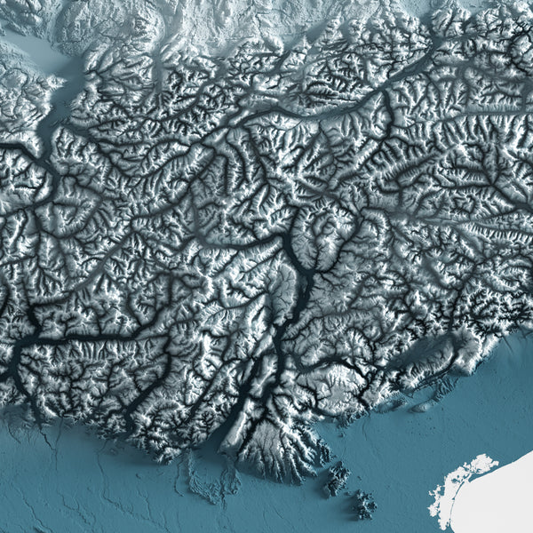 The Alps Shaded Relief