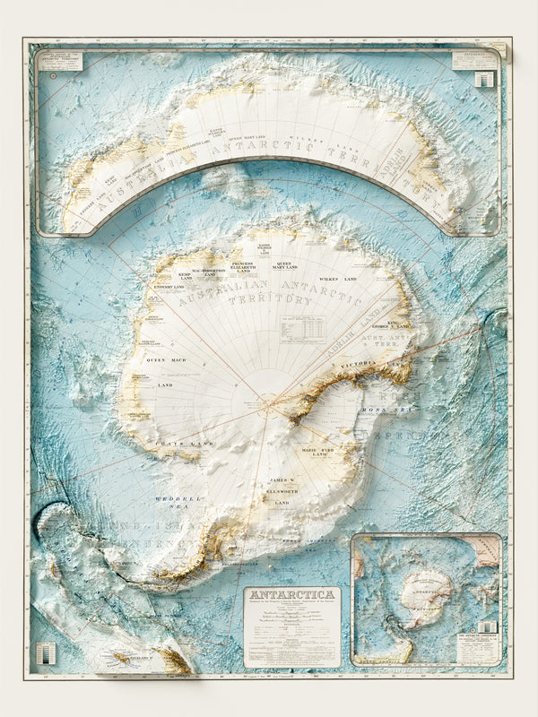 Topographic Map of Antarctica (c.1938)