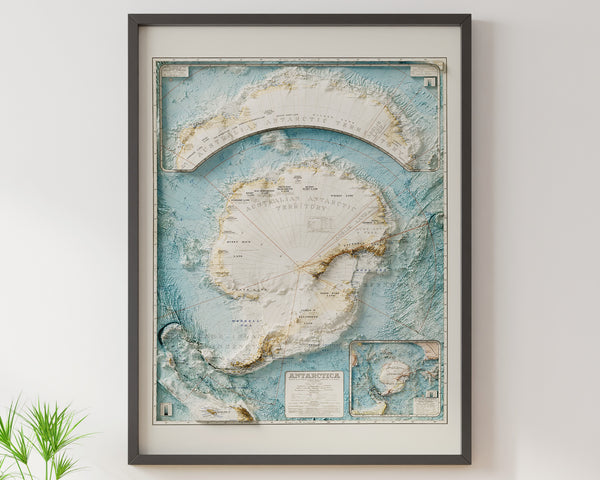 Topographic Map of Antarctica (c.1938)