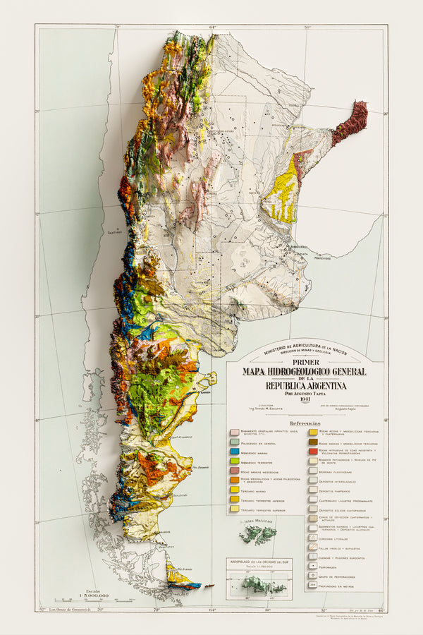 Geological Map of Argentina (c.1941)