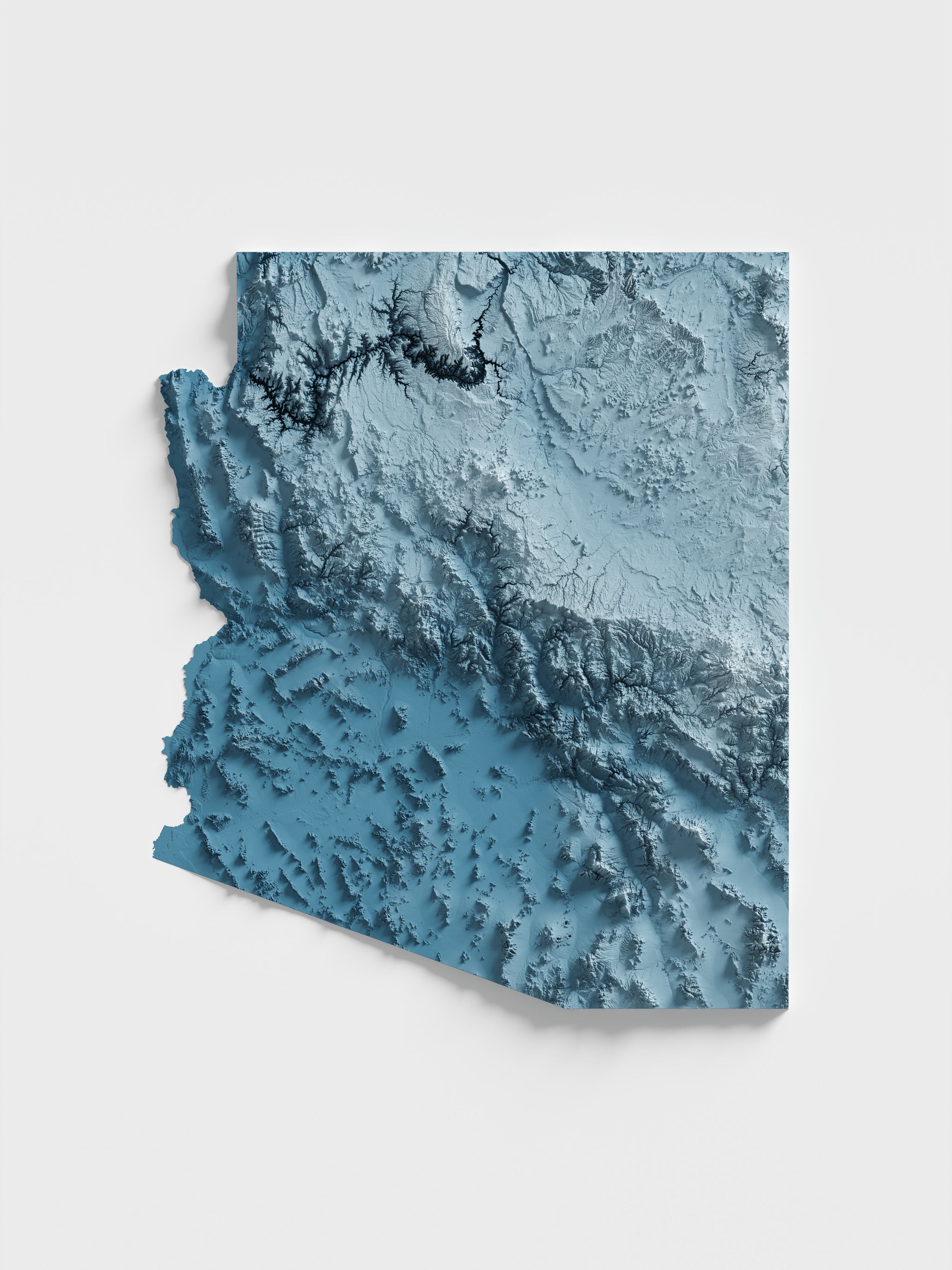 Arizona Shaded Relief – Visual Wall Maps Studio