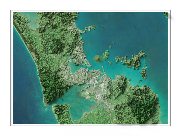 Auckland Imagery Shaded Relief