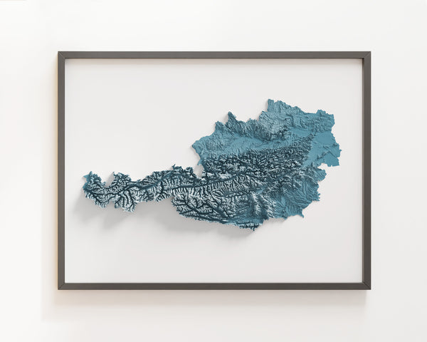 Austria Shaded Relief