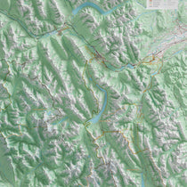 Banff National Park and Kananaskis Topographic Map – Visual Wall Maps ...