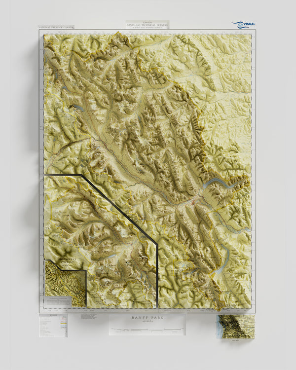Banff National Park Map c. 1932