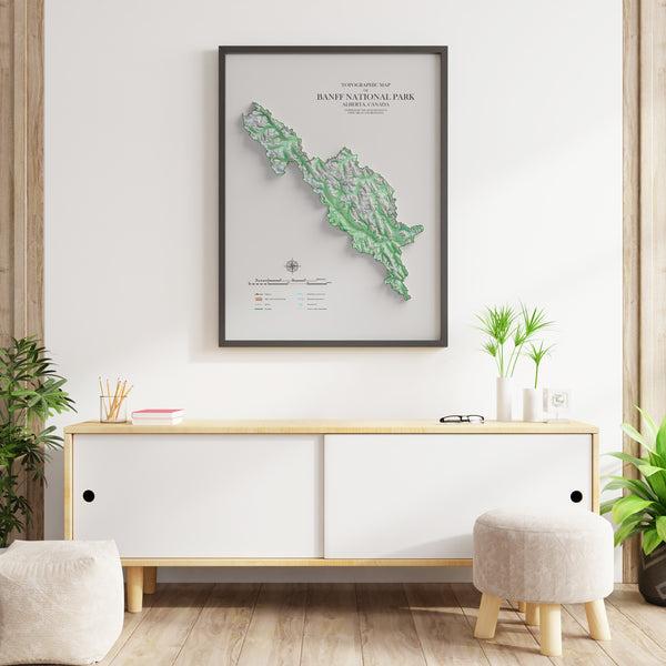 Banff National Park Topographic Map