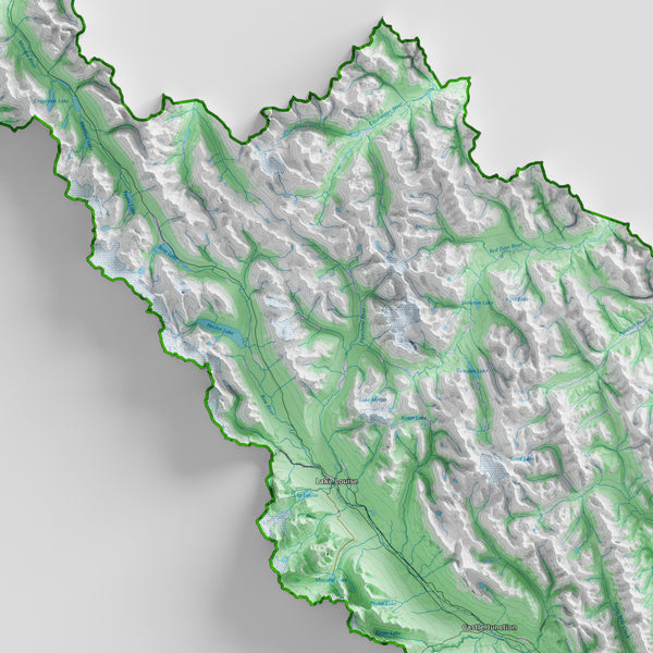 Banff National Park Topographic Map