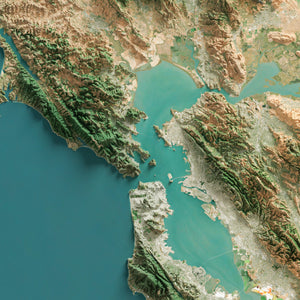 Mediterranean Sea Shaded Relief Map – Visual Wall Maps Studio