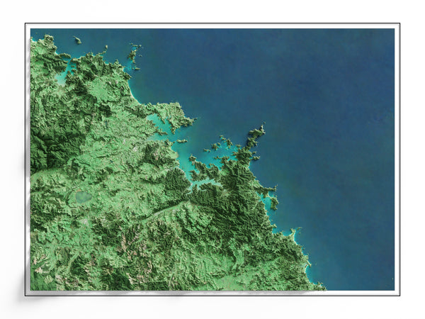 Bay of Islands, New Zealand Imagery Shaded Relief