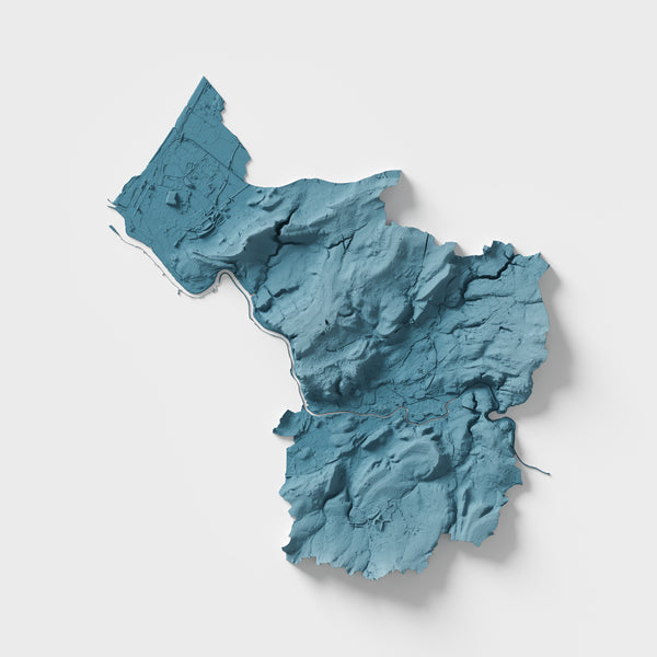 Bristol County Shaded Relief