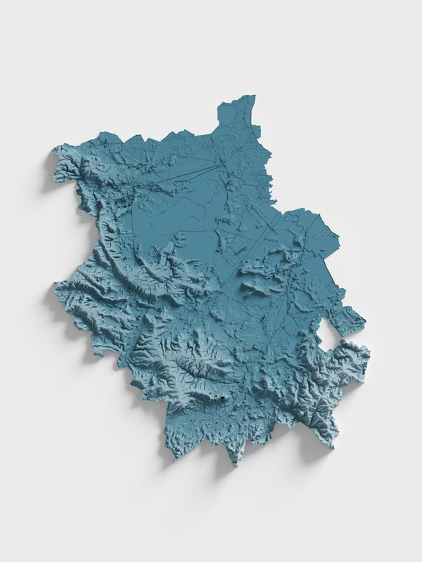 Cambridgeshire County Shaded Relief