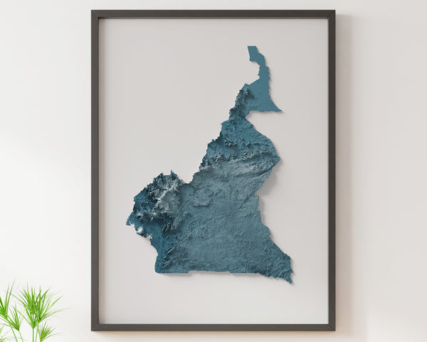 Cameroon Shaded Relief