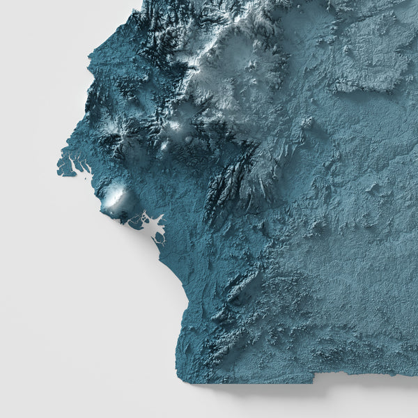 Cameroon Shaded Relief