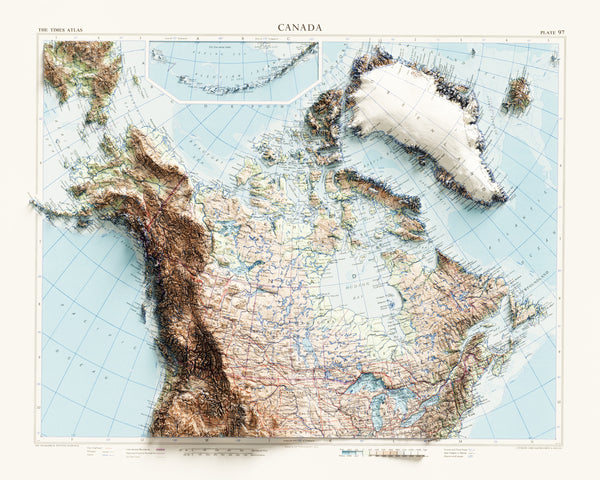 Canada Topographic Map c. 1959