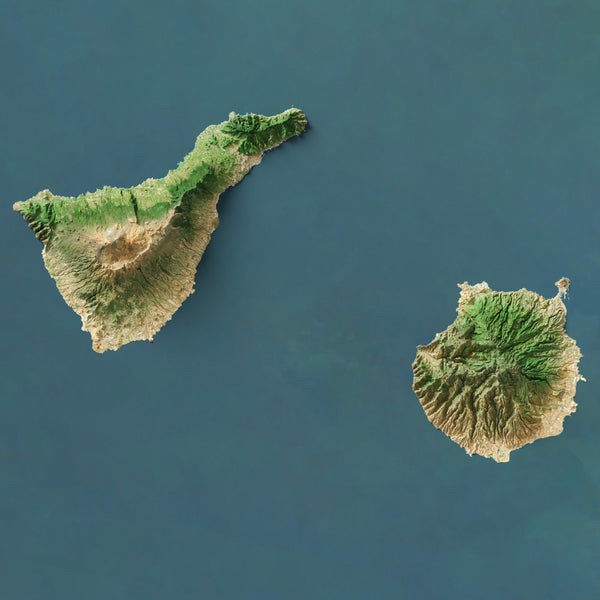 Canary Islands Imagery Shaded Relief