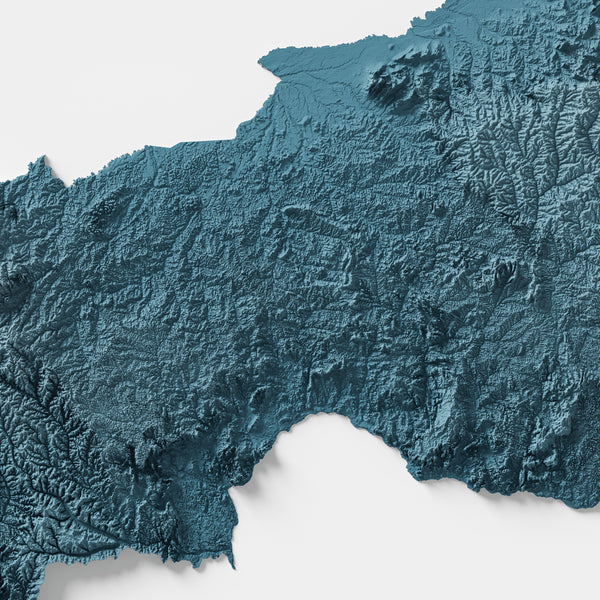 Central African Republic Shaded Relief