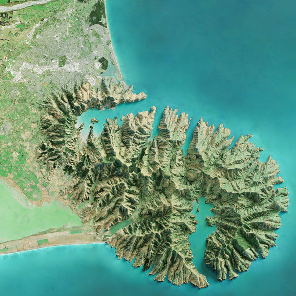 Christchurch Imagery Shaded Relief