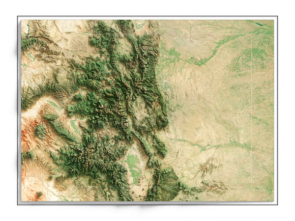 Colorado Imagery Shaded Relief – Visual Wall Maps Studio