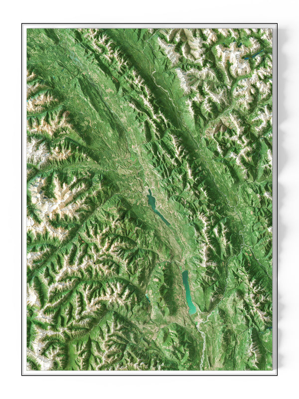 Columbia Valley Imagery Shaded Relief
