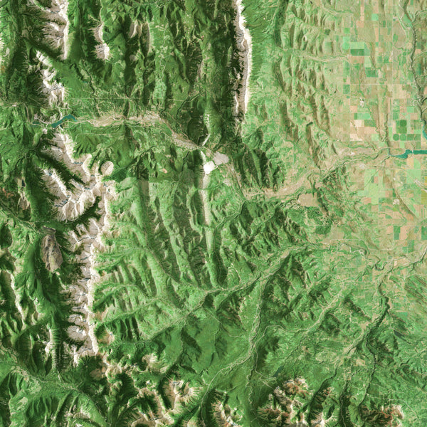 Crowsnest Imagery Shaded Relief