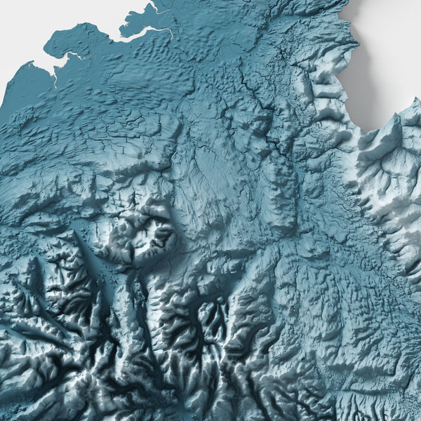 Cumbria County Shaded Relief