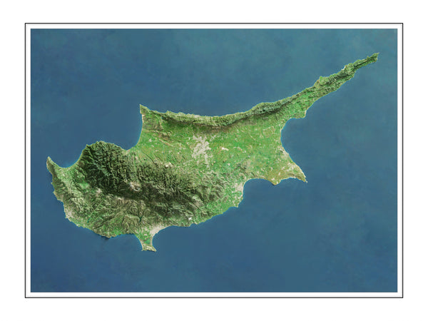 Cyprus Imagery Shaded Relief