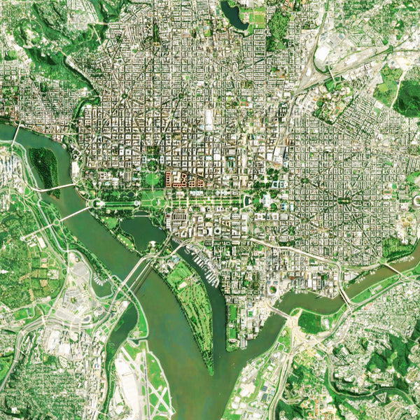 Washington DC Imagery Shaded Relief