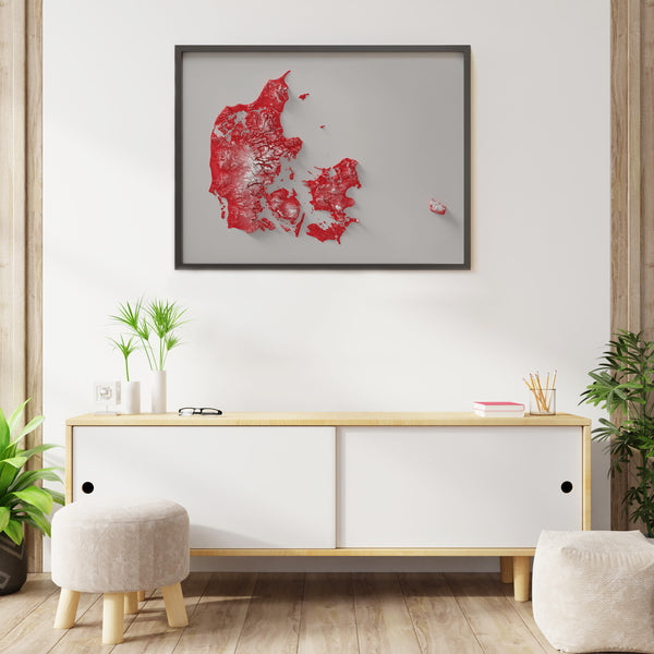 Denmark Shaded Relief