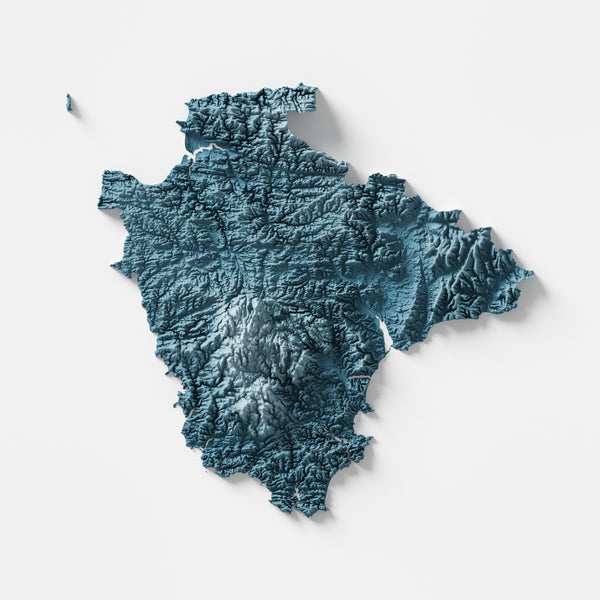 Devon County Shaded Relief