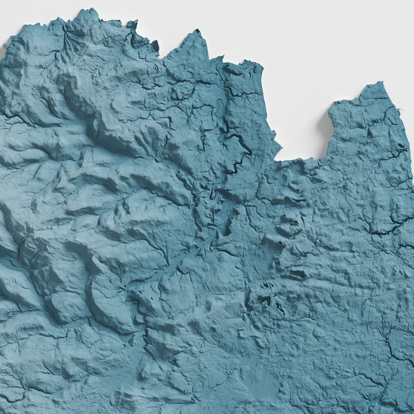 County Durham Shaded Relief