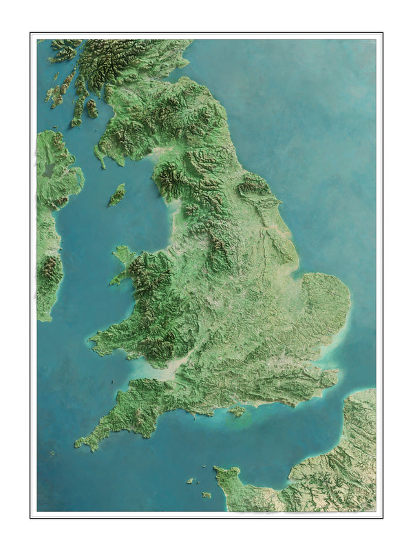 England Imagery Shaded Relief