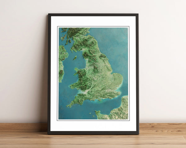 England Imagery Shaded Relief