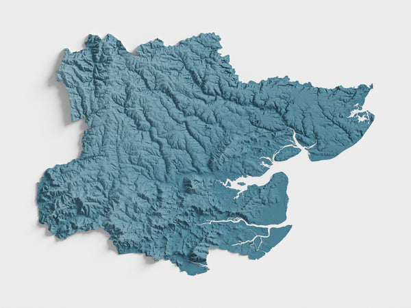 Essex County Shaded Relief