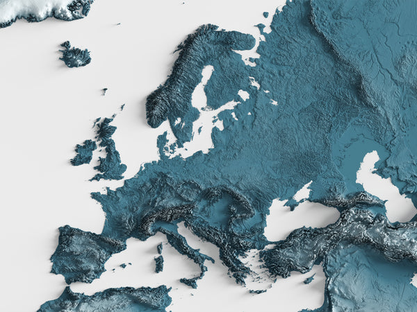 Europe Shaded Relief