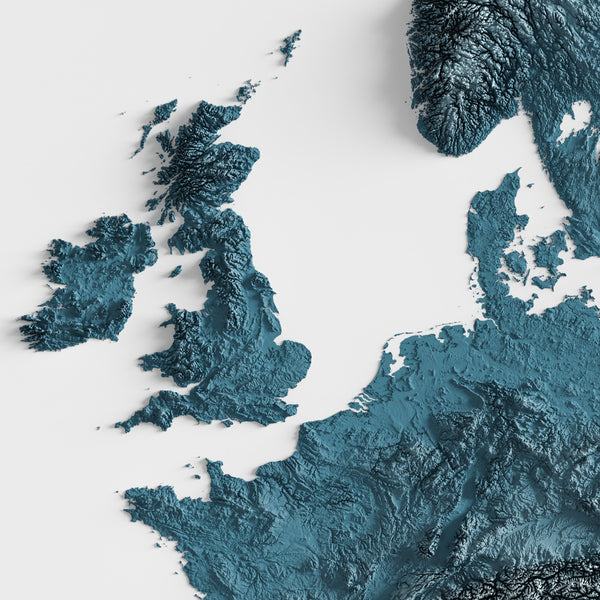 Europe Shaded Relief