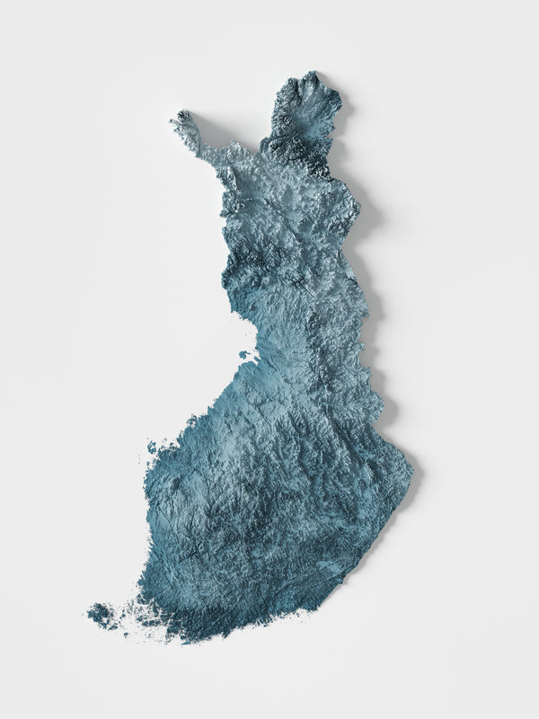 Finland Shaded Relief