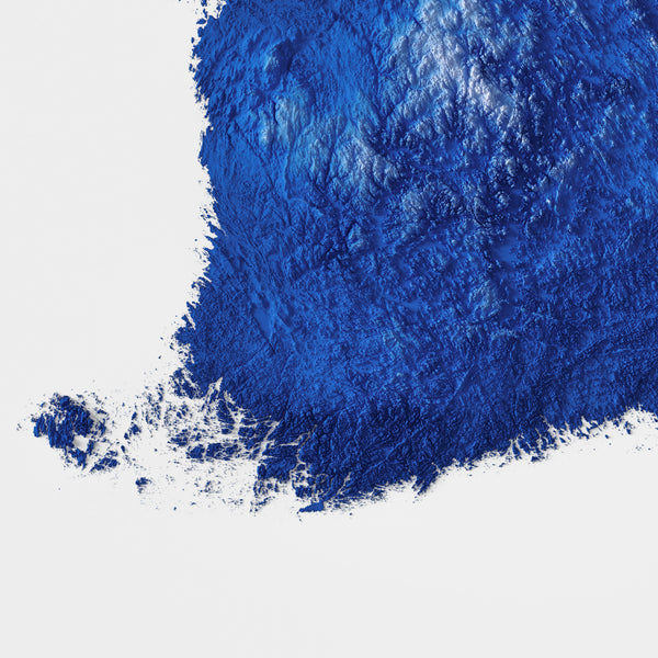 Finland Shaded Relief - Flag Colours