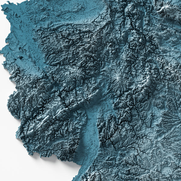 Germany Shaded Relief