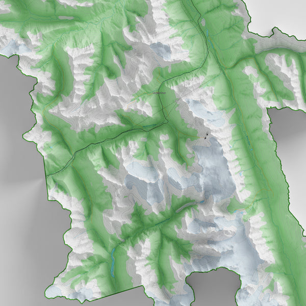 Glacier National Park Topographic Map