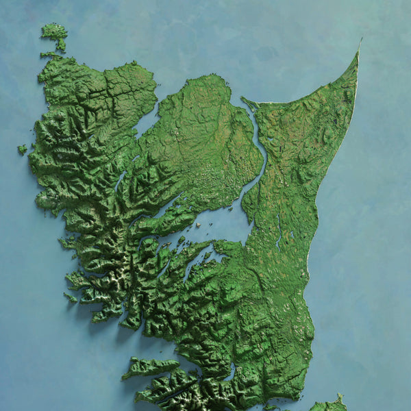 Haida Gwaii Imagery Shaded Relief