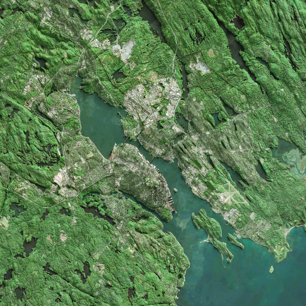 Halifax Imagery Shaded Relief