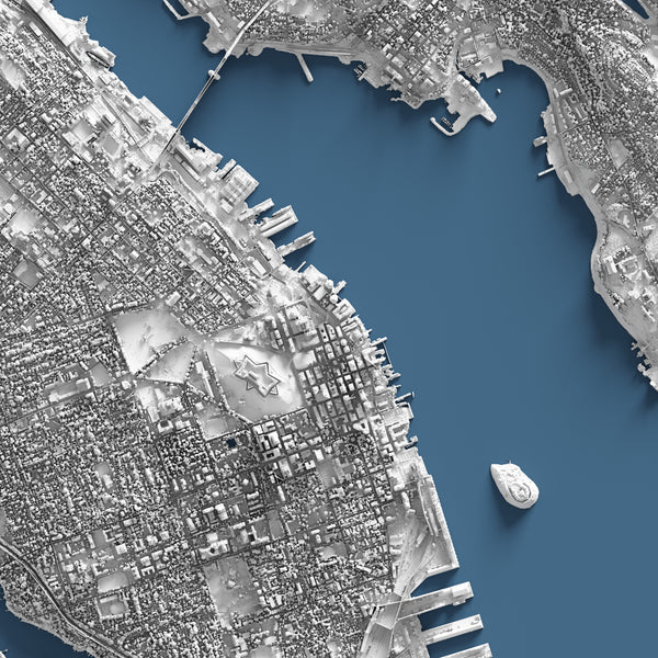 Halifax Detailed Shaded Relief