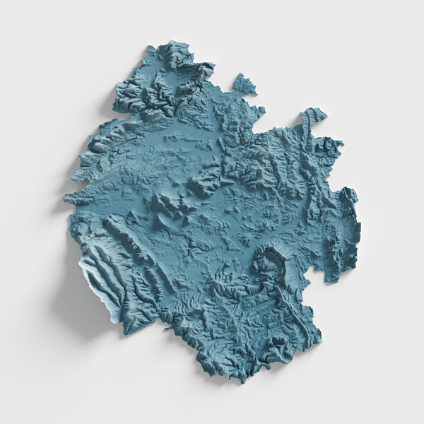 Herefordshire County Shaded Relief