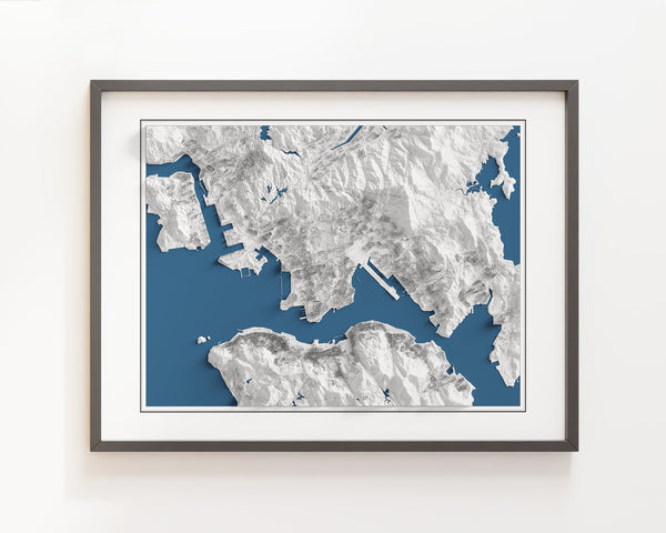 Hong Kong Shaded Relief