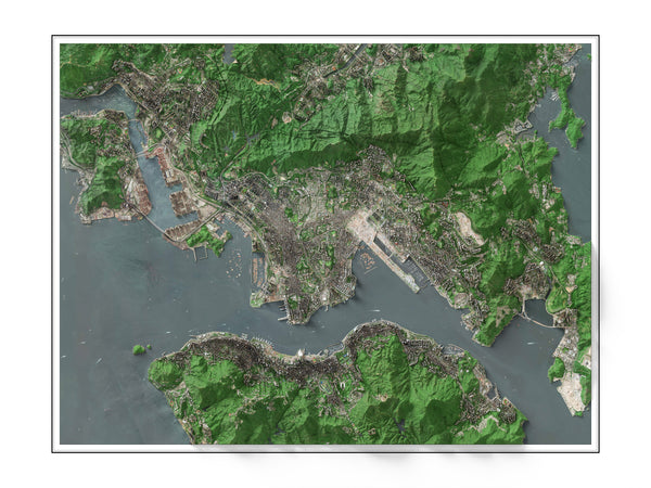 Hong Kong Imagery Shaded Relief
