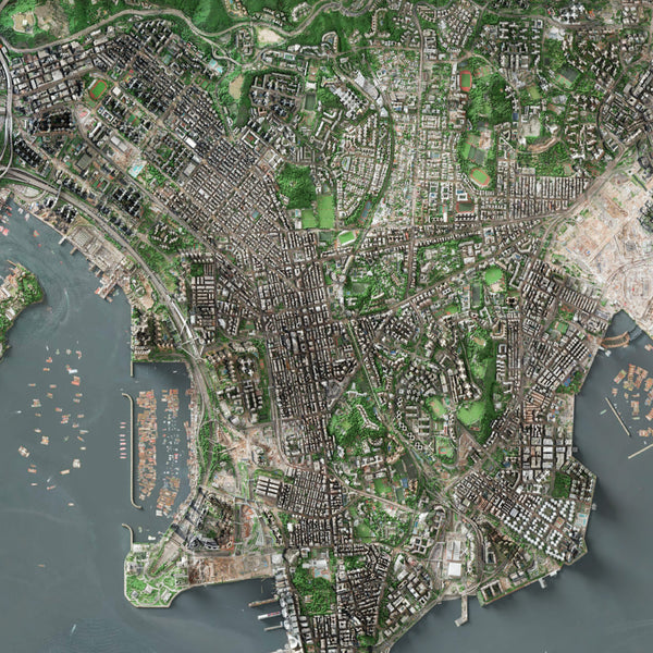 Hong Kong Imagery Shaded Relief