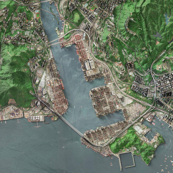 Hong Kong Imagery Shaded Relief