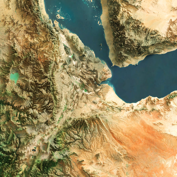 Horn of Africa Imagery Shaded Relief