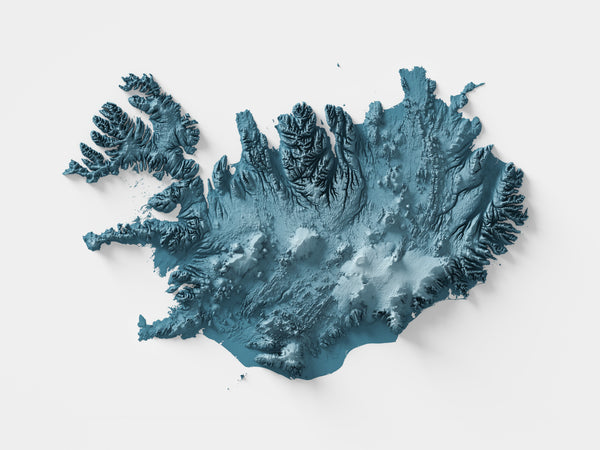 Iceland Shaded Relief